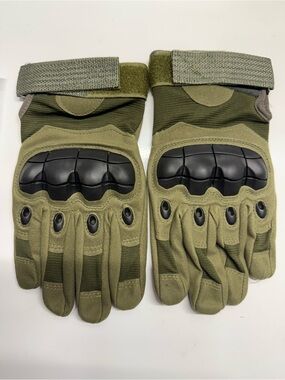 Tactical Protective Gloves - Olive Green (Large)
